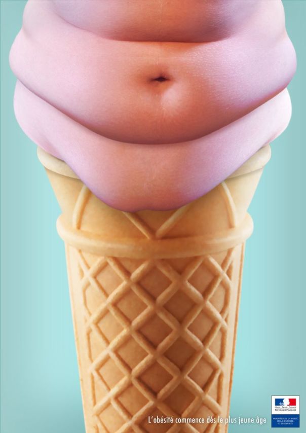 Anti-Fat Ad -French Ministry of Health - MISSED IT!